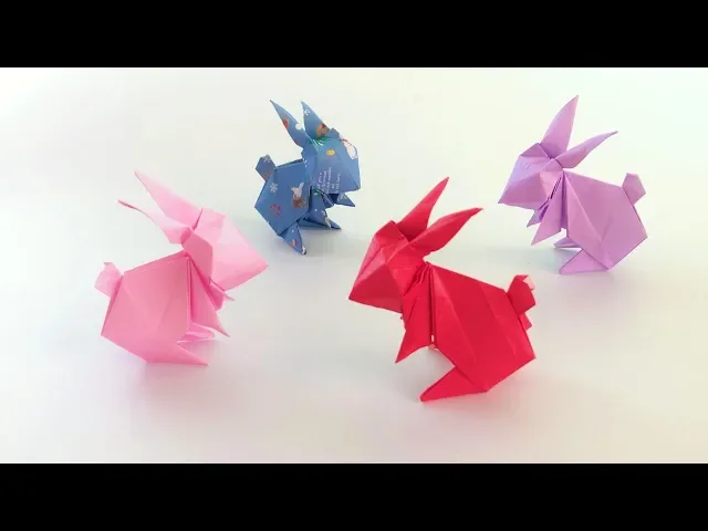 折纸可爱的小兔子,很喜欢的动物折纸